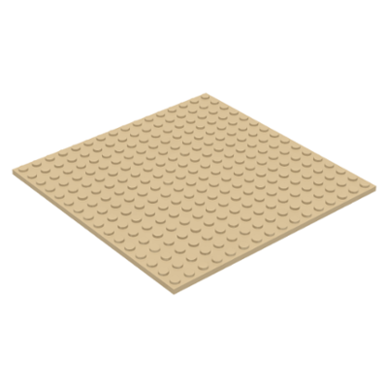 Plaat 16x16 Tan